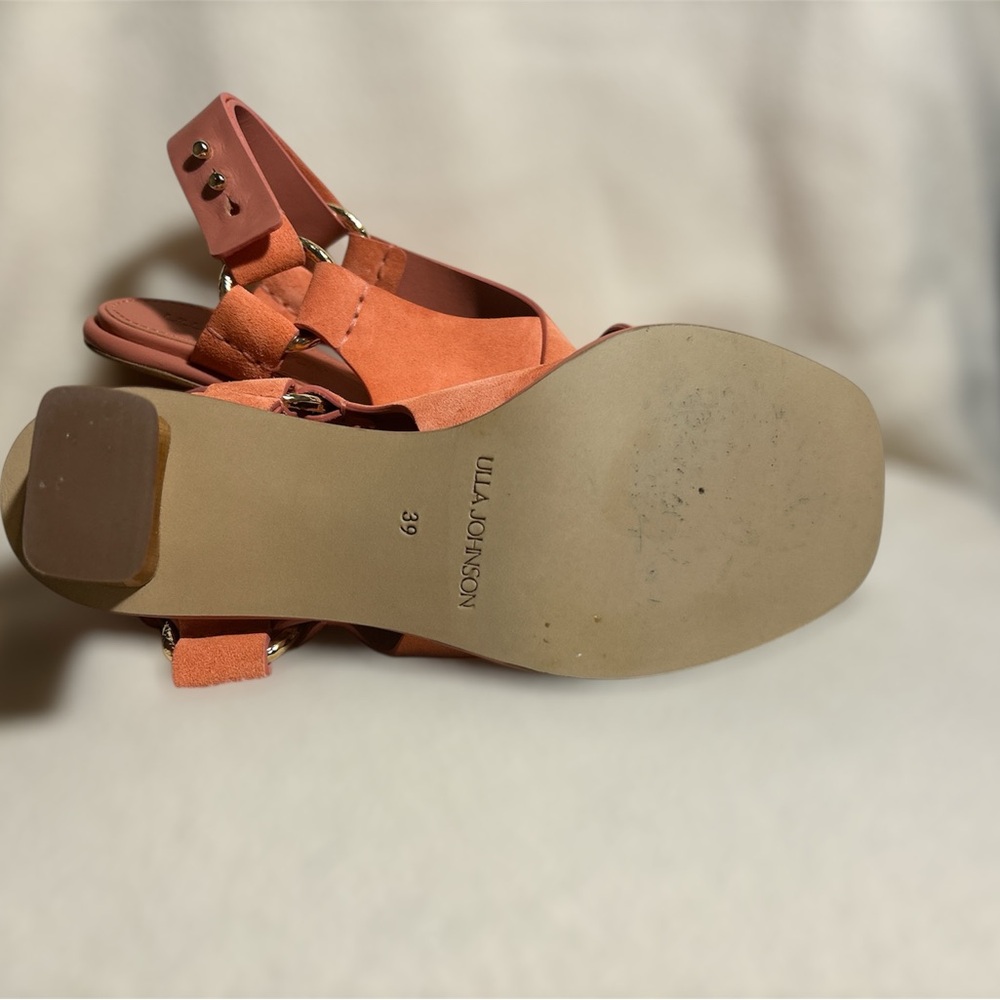 Ulla Johnson Filippa High Heel Sandals Dahlia Size 39 US 8.5 - Picture 6 of 7